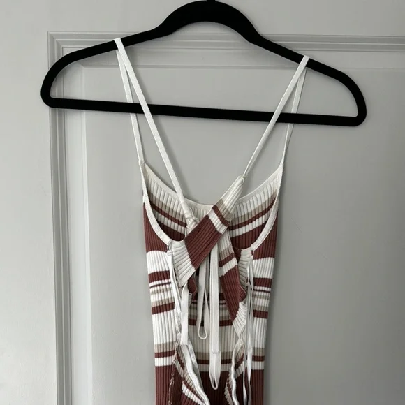 Abercrombie Striped Brown and White Dress - Picture 2 of 3